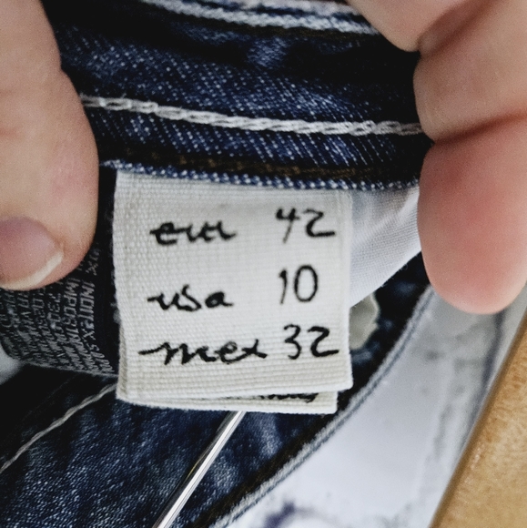 ZARA | embellished pocket mid rise slim-straight tall/long jeans - Picture 7 of 10